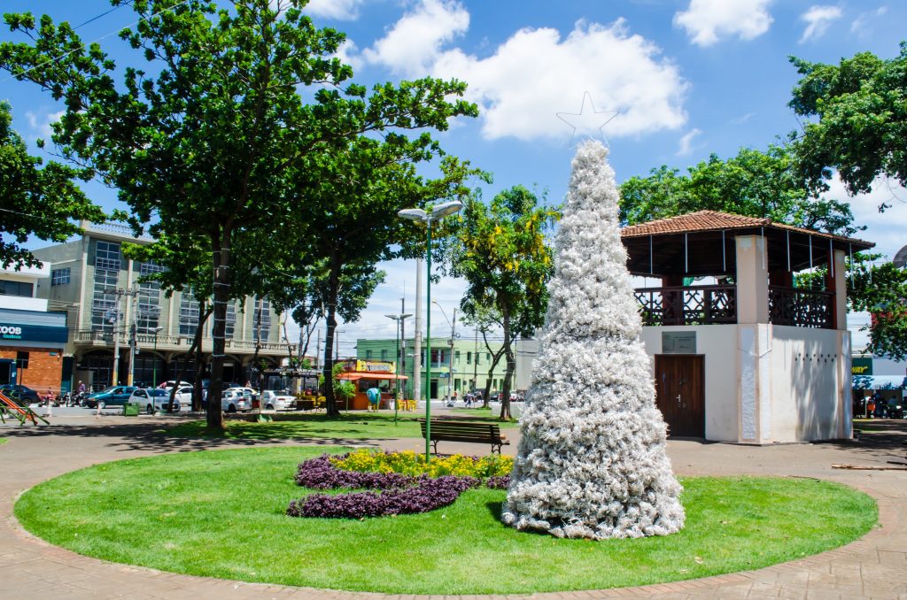 Parque Vaca Brava recebe árvore de Natal flutuante – Prefeitura de Goiânia