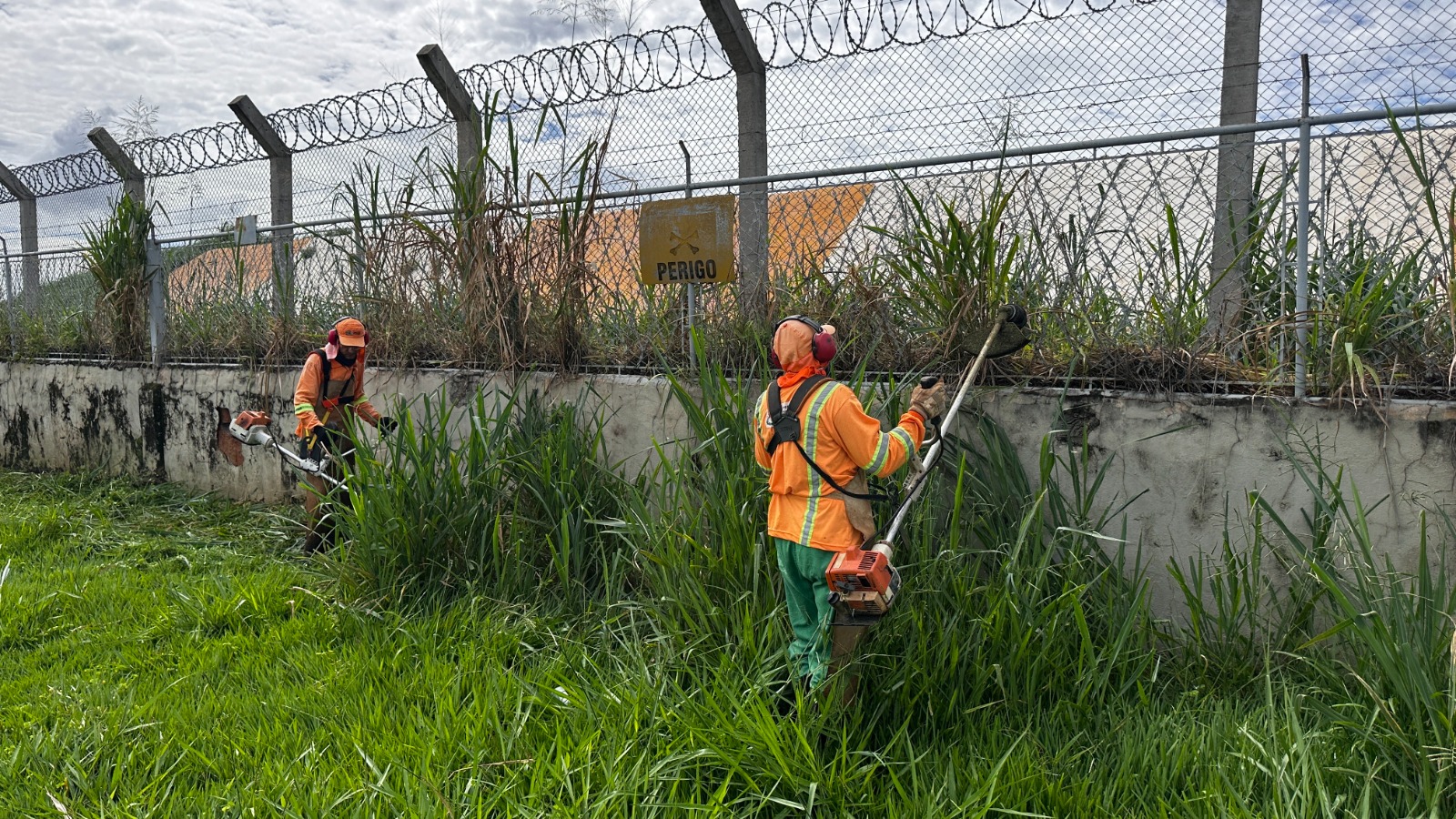 Prefeitura de Goiânia promove limpeza de canteiros e plantio de flores em avenida e rotatórias do Setor Santa Genoveva