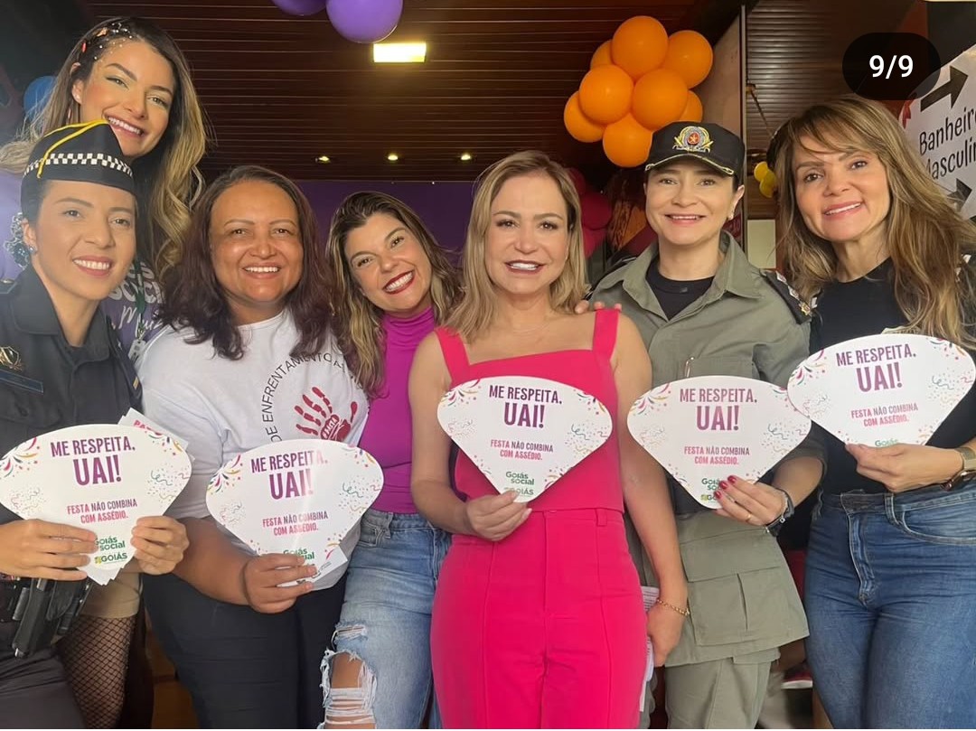 Prefeitura de Goiânia apoia campanha de combate à importunação sexual durante o Carnaval.