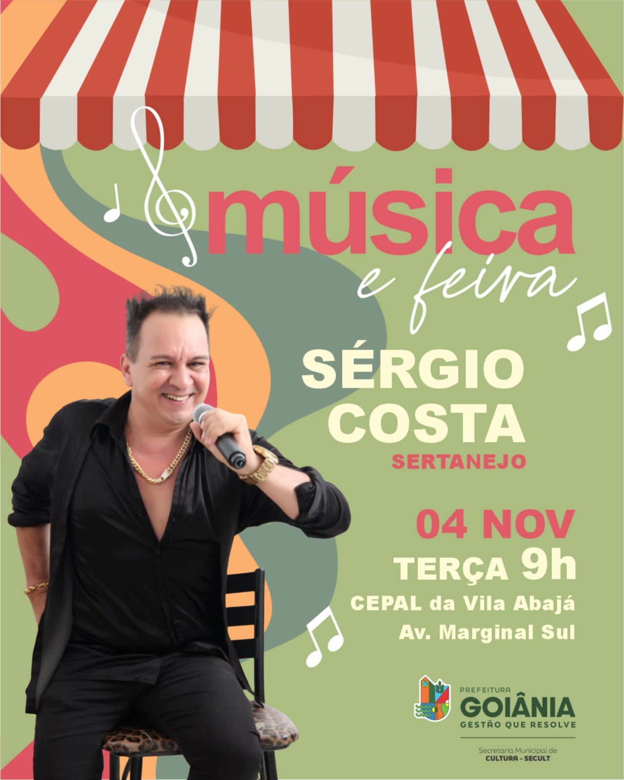 Prefeitura de Goiânia lança projeto “Música e Feira” com shows gratuitos em feiras da cidade