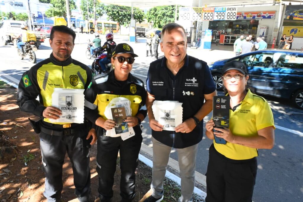 Mabel lança campanha “Pare no Pare” em Goiânia para reduzir acidentes em cruzamentos da cidade.