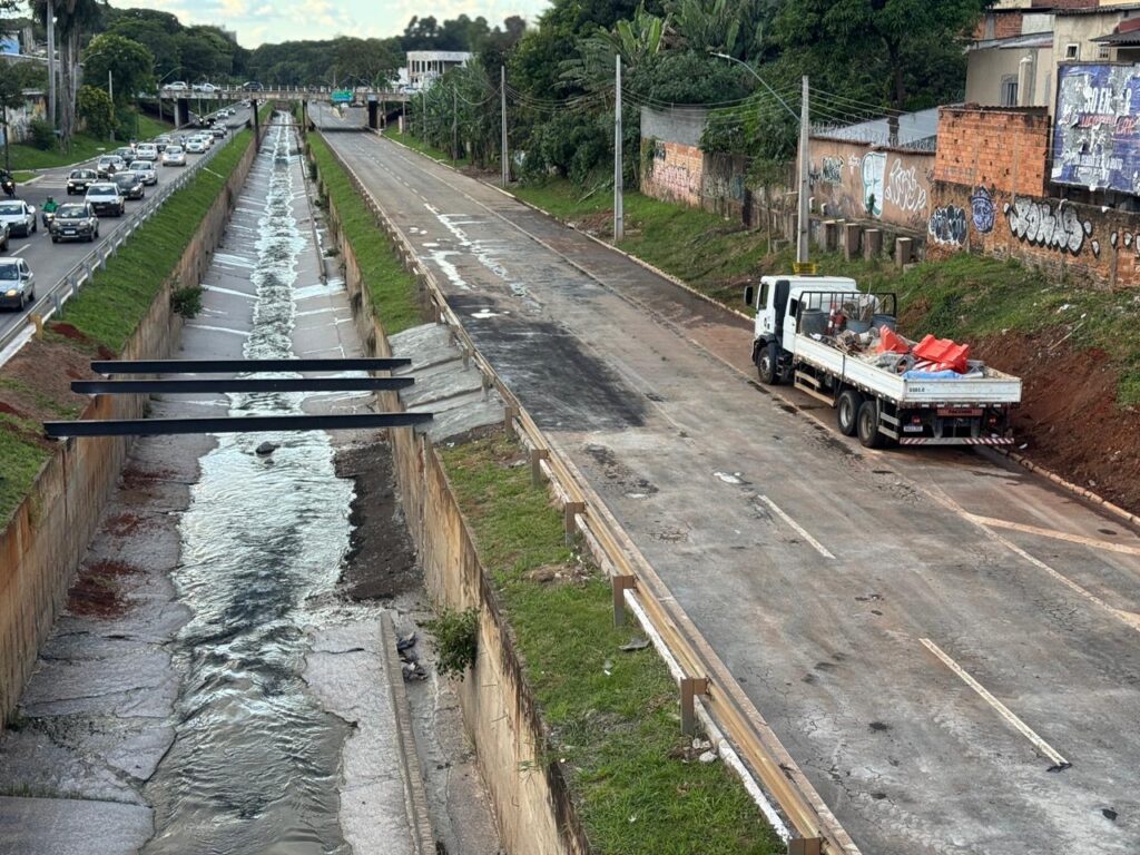 Mabel finaliza recuperação da Marginal Botafogo após erosão em tempo recorde em Goiânia